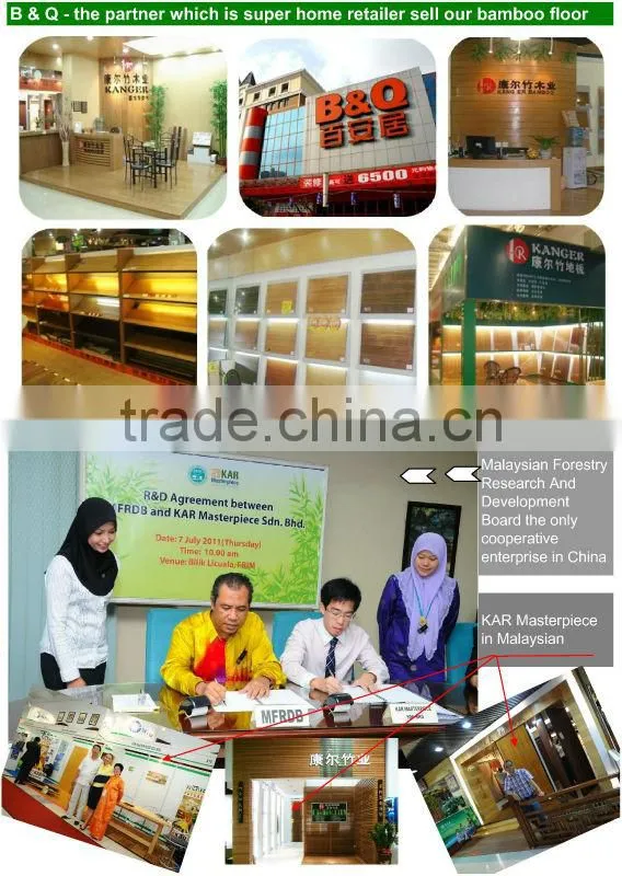 20mm Dark Chocolate color matt Finish outdoor strand woven bamboo floor products hot sale 2013
