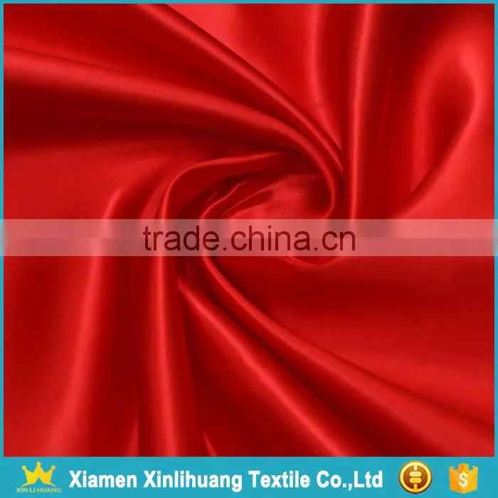 High Quality Soft Breathable Royal Blue Plain 100% Polyester Satin Fabric