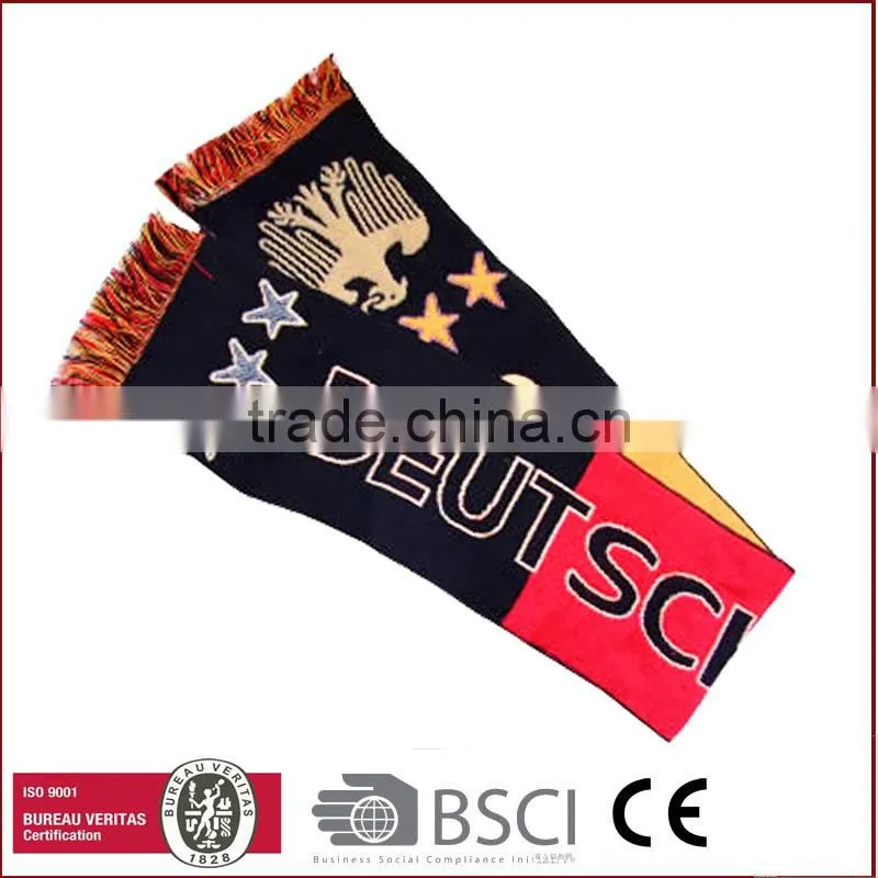 football fan scarf football fan knitted sport scarf woven football scarf