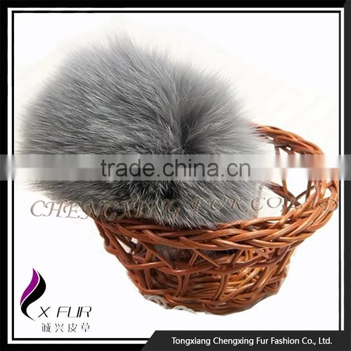CX-A-05B Colourful Cute Promotional Fox Fur Ball Keychain