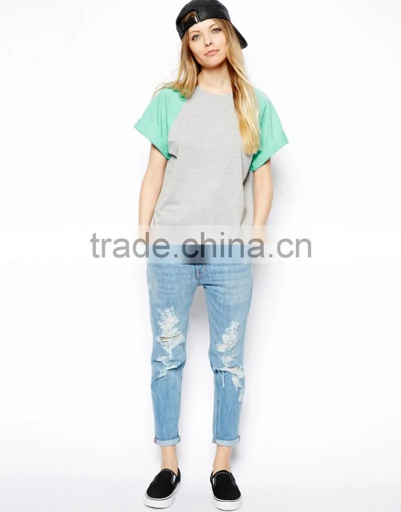 women raglan tshirts printed to your design