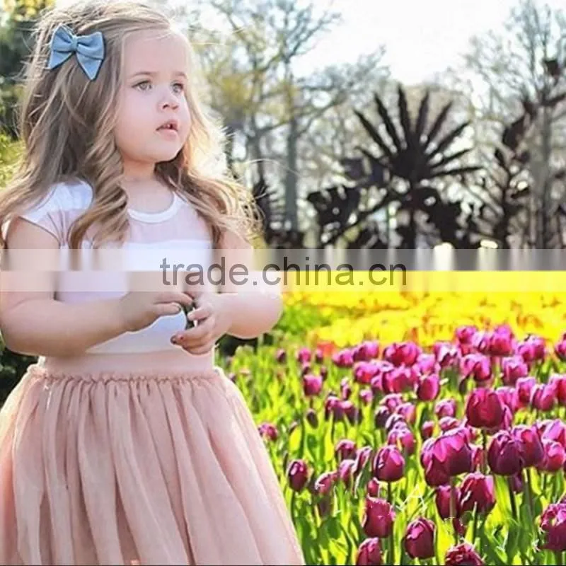 Kids Frock Designs Summer TUTU Dress Toddler Girls Pink Cotton Dresses Gauze Pretty Dress For Girls European KIDS Dress