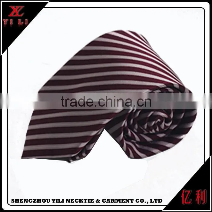 Latest dresses different stripes silk necktie