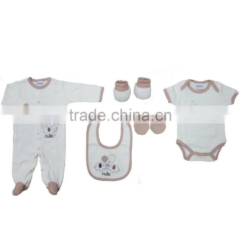 2016 fashion new born 100% cotton wholesale baby cloth