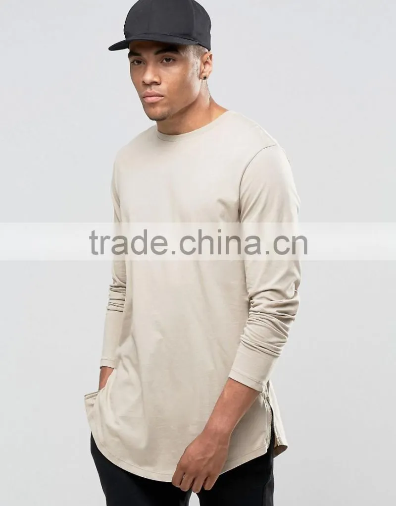 Guangzhou Shandao Factory Manufacture wholesale Price High Quality 180g 100% Cotton Short Sleeve O-Neck Longline Men's T Shirt