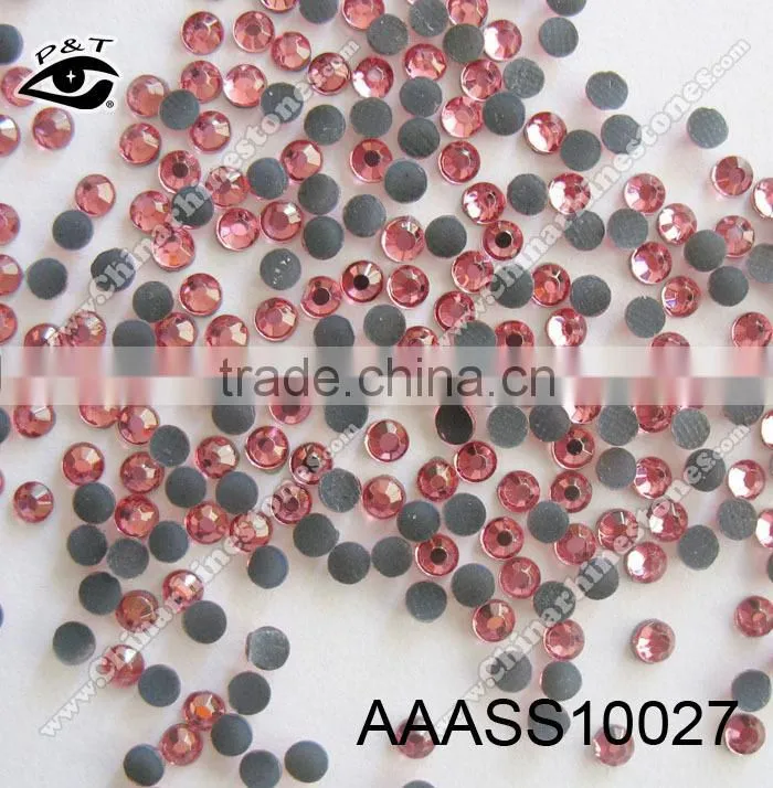 Hot fix Rhinestone SS10 Lt Rose Color Crystals for Clothing Garment