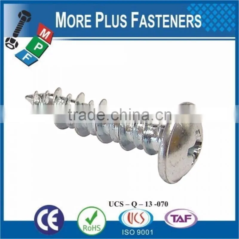 Made in Taiwan Tapping Screw with Hi Lo Thread