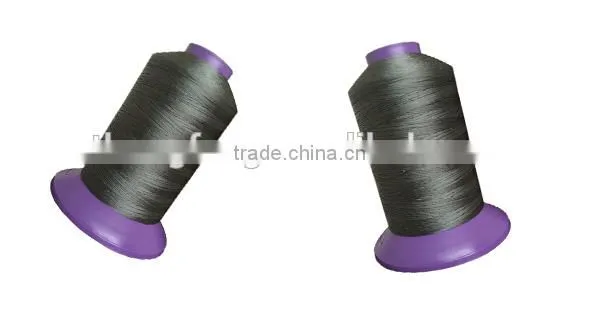 Black polyester sewing thread for jeans