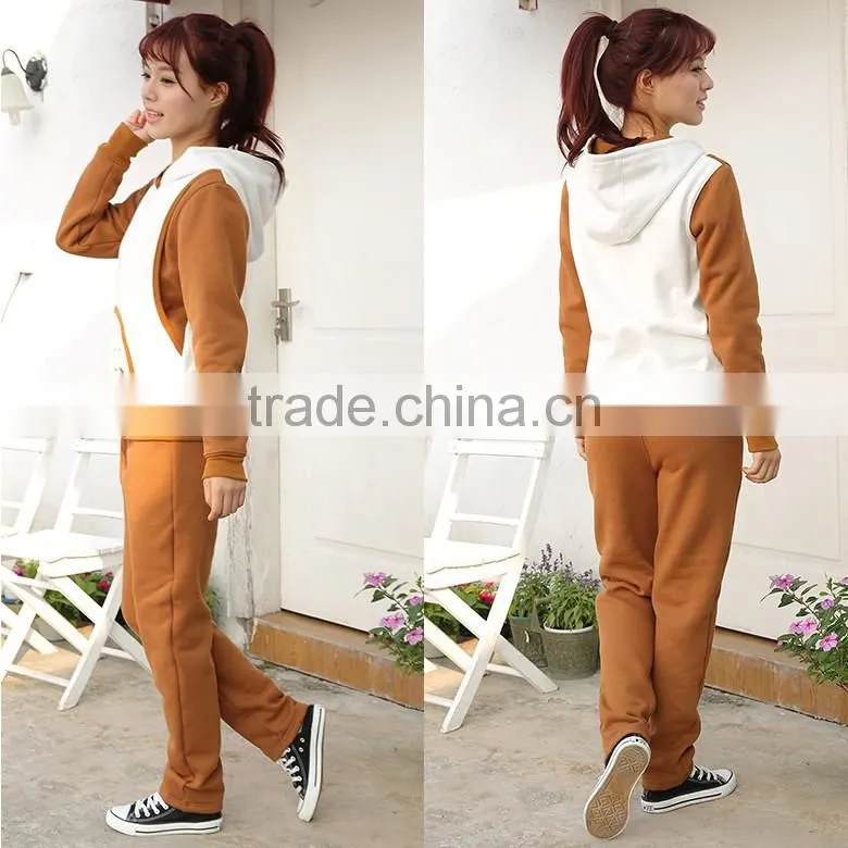 2018 The lower abdomen leaves the design of a hooded suits garment AK083