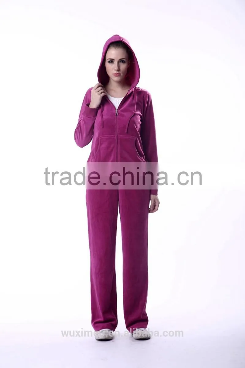 women's track suit 2015 jogging track suit velour set