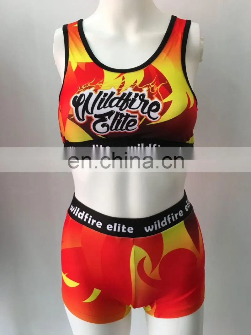 Colorful design school girl dance costumes exercise clothing for children dance shorts