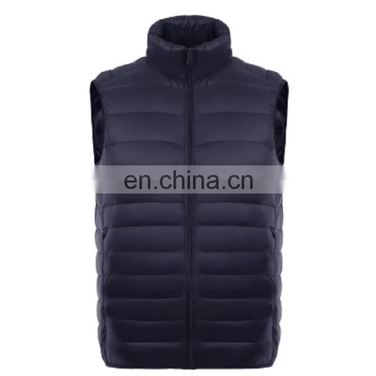 Packable Ultralight Sleeveless Coats Men Winter Feather Down Vest jacket