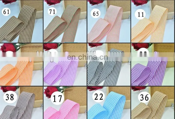 lovely check polyester ribbon
