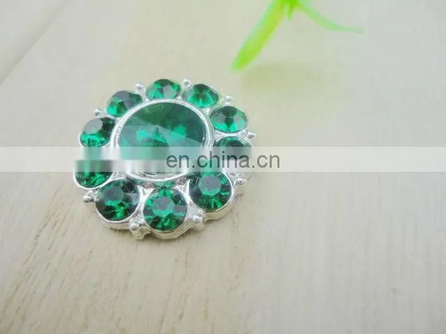 22mm Alloy Metal ButtonsColor Gems Metal Button Spark Rhinestone Buttons Decoration Accessory