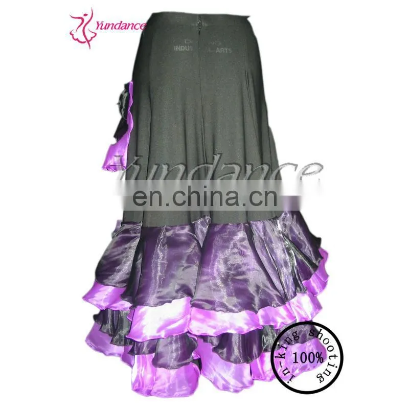 2015 Fashion Long Skirt Belly Dance Black And Purple S-269