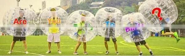 Durable PVC sport game inflatable bumper suit, inflatable belly soccer football bumper from china manufacturer