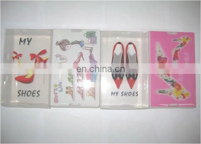 color plastic shoe box