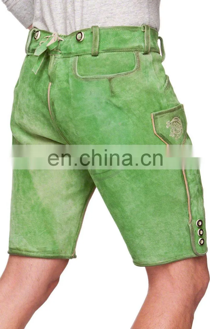 German Bavarian Oktoberfest Trachten Men Short Kurze Lederhosen (Traditional Garments)