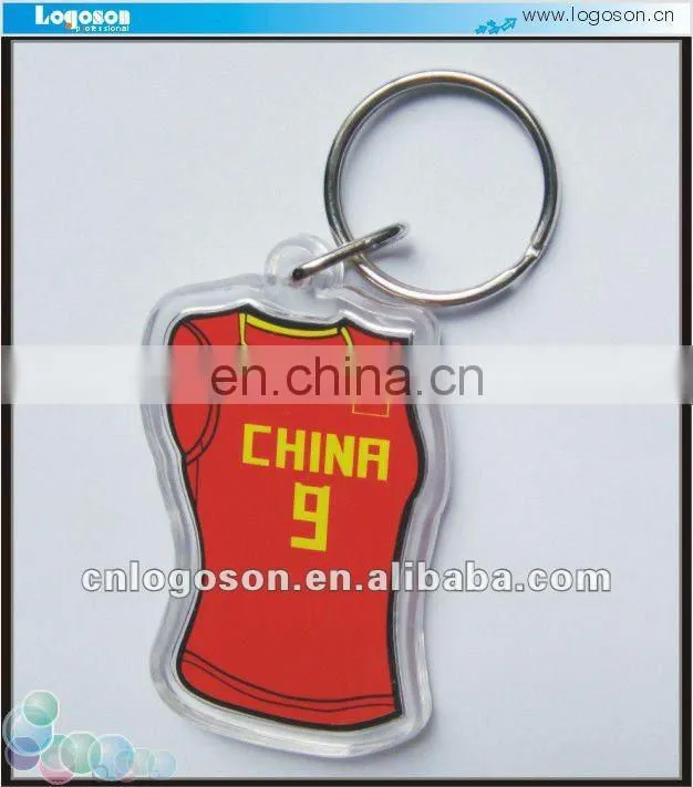 personalized foot shape photo plastic keyring