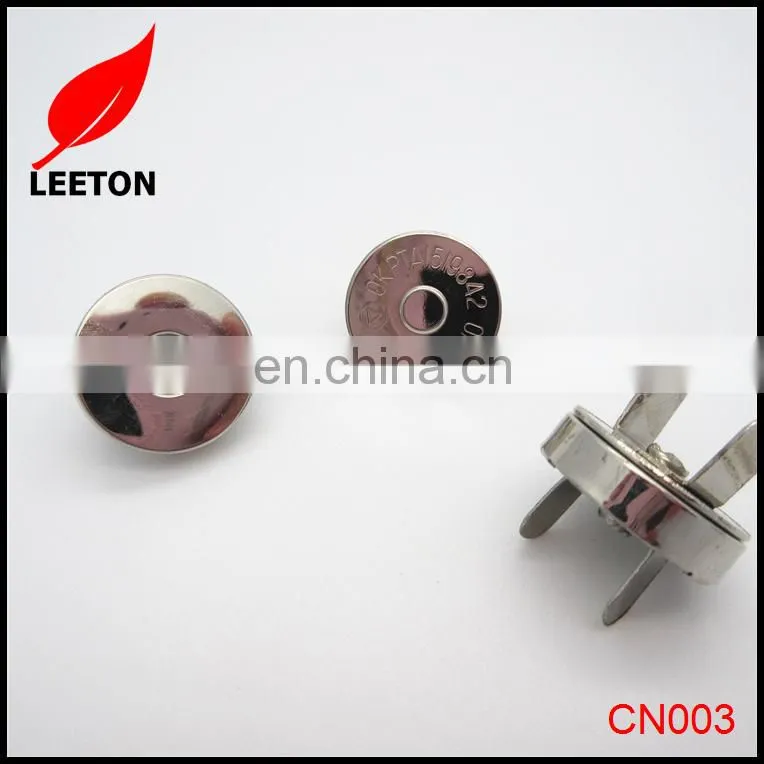 Factory supply 18mm magnetic snap button snap fastener for clothing
