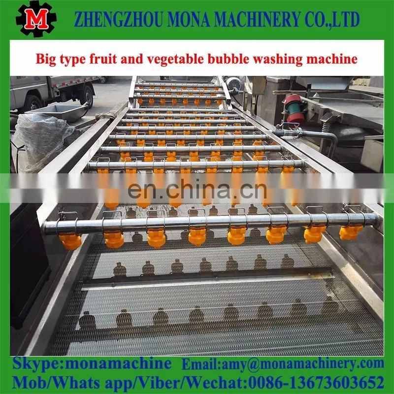 High Speed Ozone sterilizing vegetable washing machine / Bubble fruit washing machine