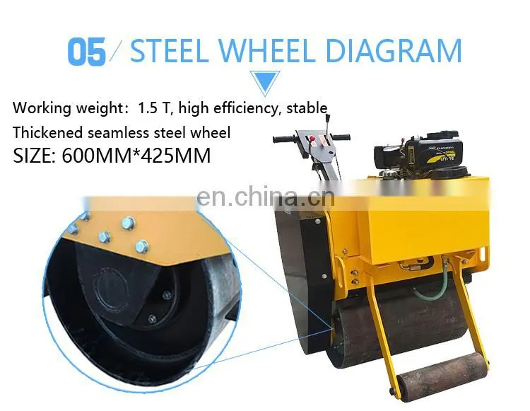 New design mini road roller single drum road roller