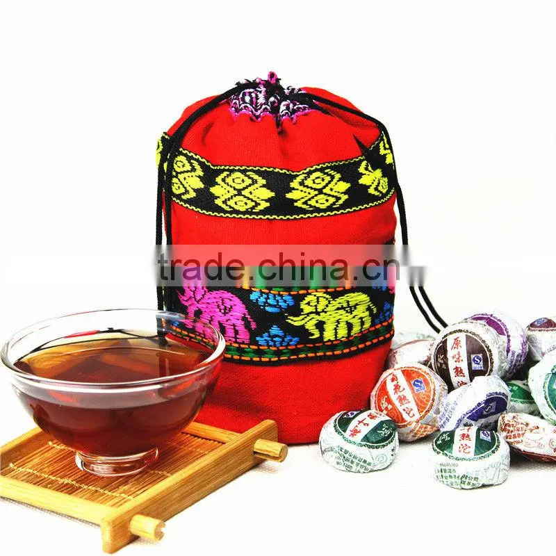 Pu 'er TuoCha, mini puer tuocha, Fermented puer tea per bag, mixed puer tea