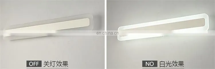 Simple design waterproof and anti-fog mirror light for bathroom hotell