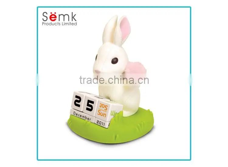 2016 custom made rabbit shape design calendar Chinese advent calendar on sale
