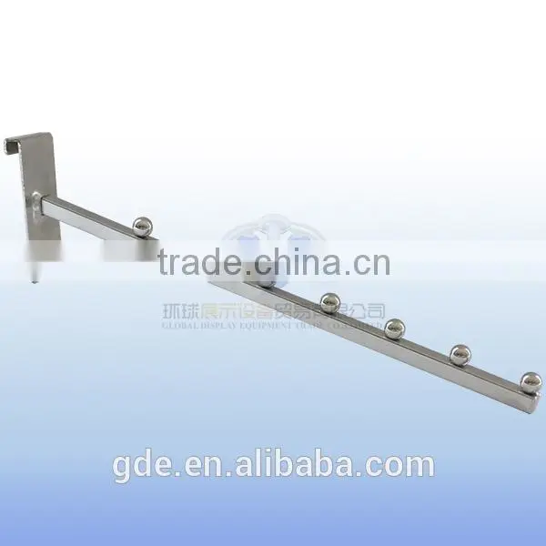 Metal chrome gridwall panel display hook