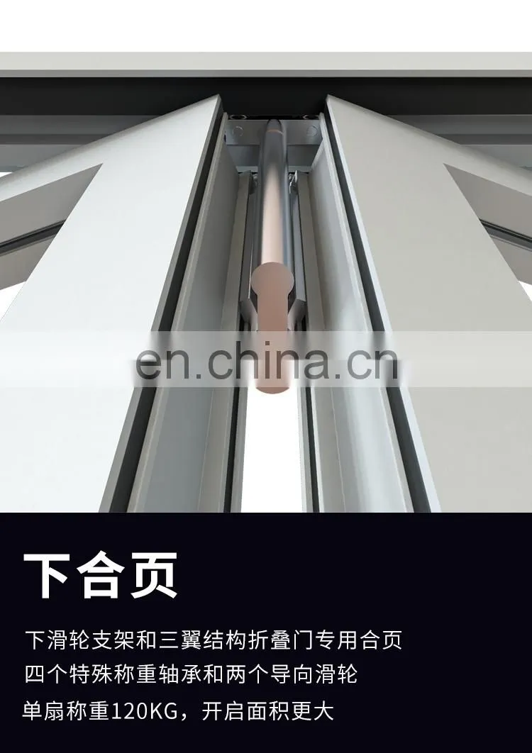 High quality Product Warranty Soundproof Aluminum Glass Windows Shades Security folding window