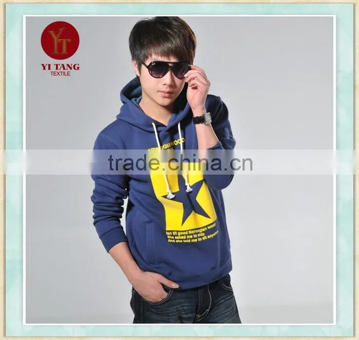 Star pattern men fleece sweater