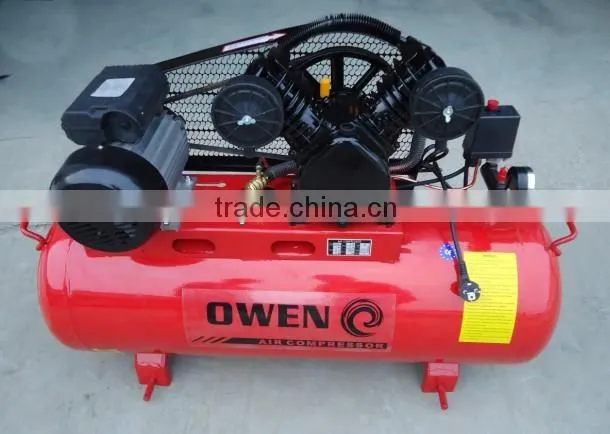 Portable piston belt driven industrial air compressor with CE
