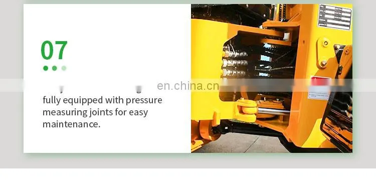 Wheel loader ZL08F, hydraulic power steering mini wheel loader