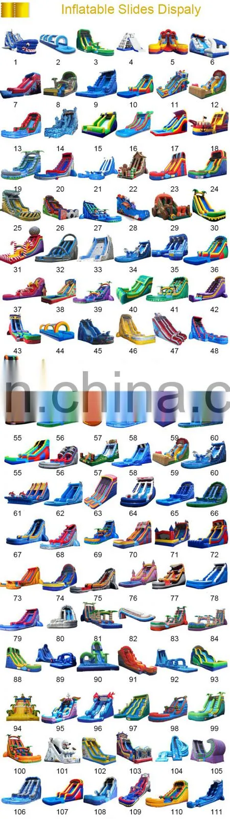 Commercial large Inflatable Beach Slide, Inflatable Waterslide, Inflatable Wet Slide