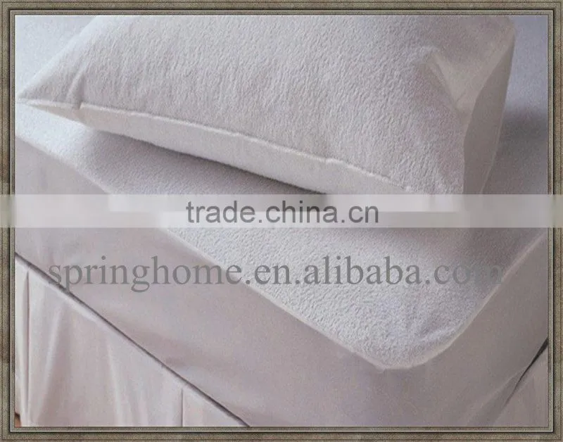 terry fabric waterproof mattress protector for hotel