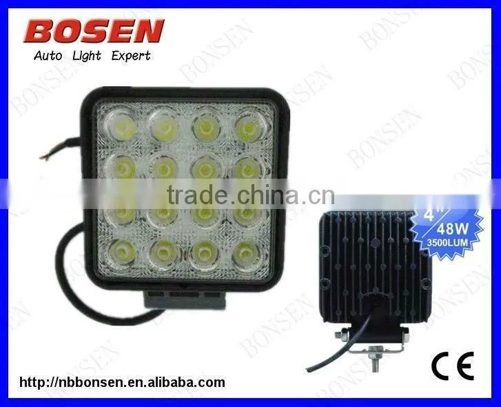 Hot selling high power 48W led work light truck work lights