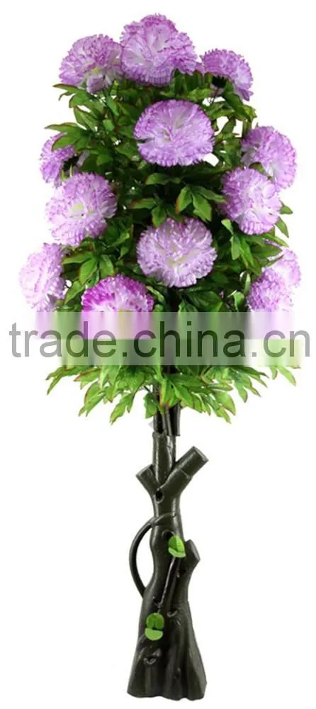 China manufacturer artificial plants artificial green trees with fruits and flowers ,fake flower and fruit trees