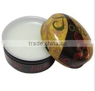 snap-on cap aluminum jar with cutout aluminum cap