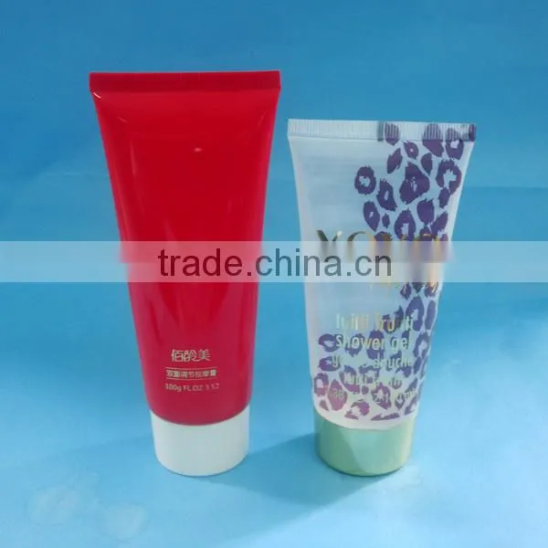 15ml plastic soft cream tube with silicone holder, plastic hand cream tube, cosmetic plastic tube