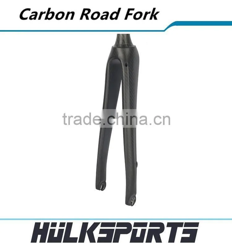 High-end road bike carbon front fork 3k/ud bicycle disc-brake fork 370mm carbon road fork