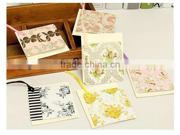 small ribbon hang tag/ small greeting cards