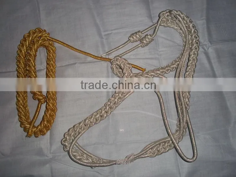 military shoulder cords and aiguillettes