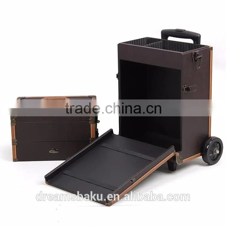 Promotional Trolley Hairdressing Makeup Kit Case pvc Organizer Case