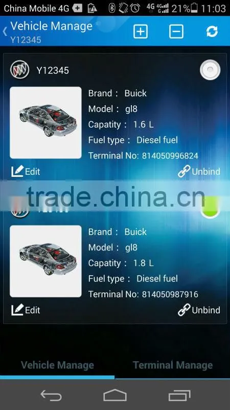 OBD II Tracker/GPS Tracker OBD /OBD2 for vehicle diagnosis