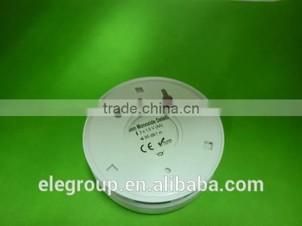 Battery operated powered CO gas detector, personal carbon monoxide with LCD display