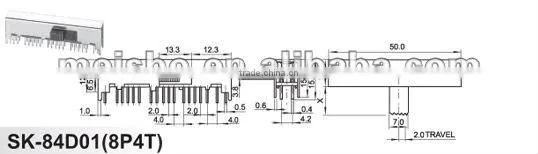 ON OFF mini moulded case circuit breaker