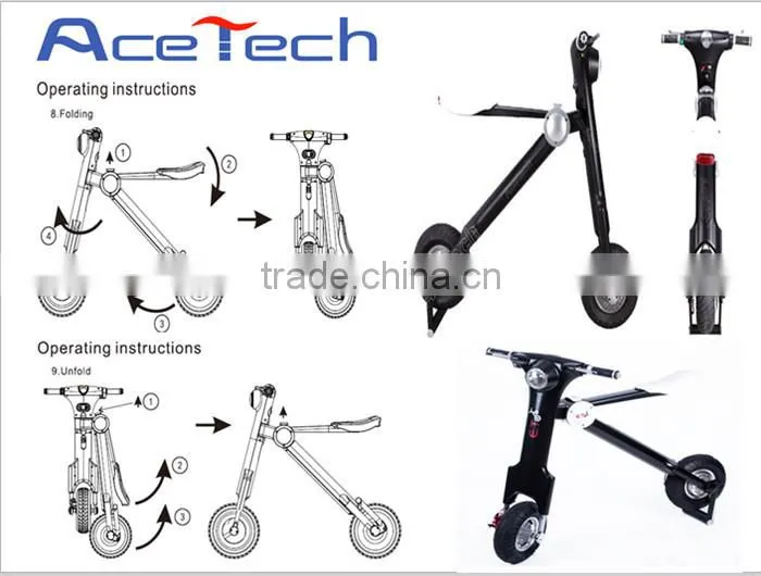 CE UL FCC ROHS lightweight folding electric road bike, Manufacturing with full alumin frame bike in350w 500w 35km/h speed