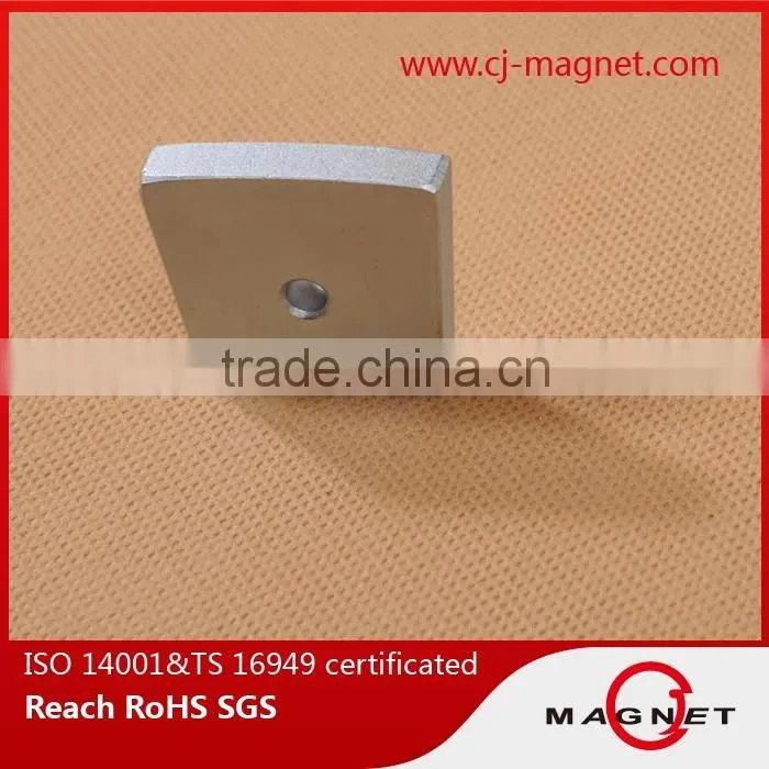 N30SH N45SH magnet with hole ndfeb/neodymium magnet certificated by ISO14001, ISO9001, ISO/TS16949