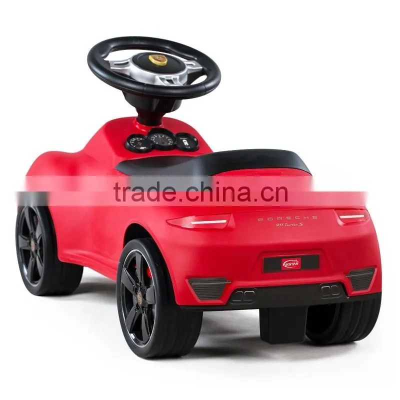 No need power use foot pushing licensed ride on car Porsche